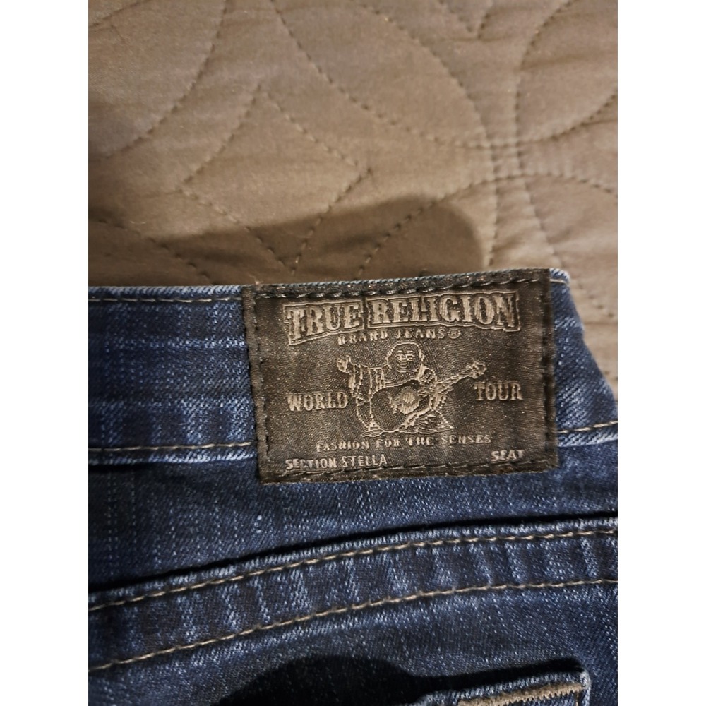 True Religion Stella Skinny Studded Stars Jeans Women's‎ Blue Size 26 - Picture 11 of 11